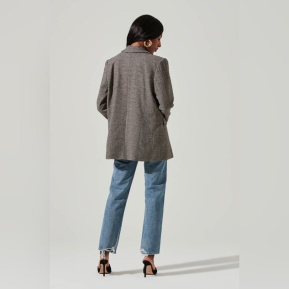 ASTR the Label Pauline Blazer Brown Cream - Picture 4 of 5